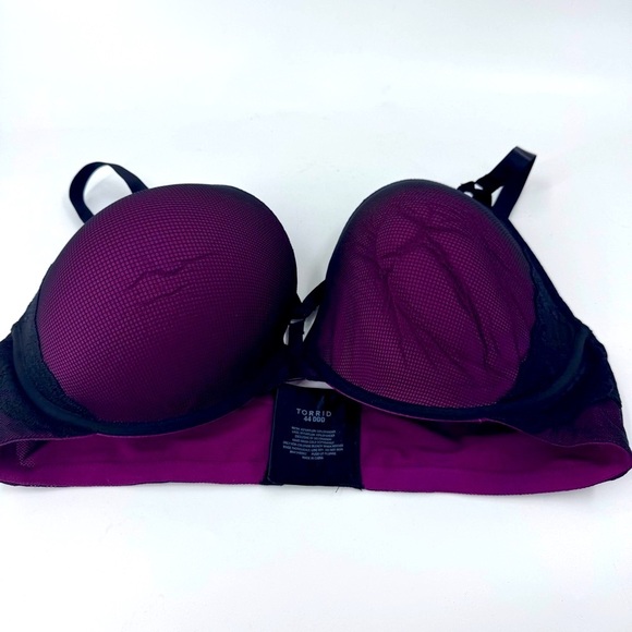 Torrid Purple Bra with Black Accents - Picture 1 of 6